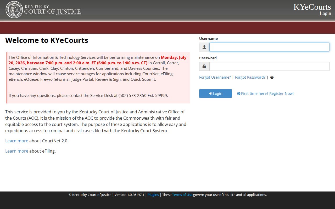 Spencer County court release-record access gateway